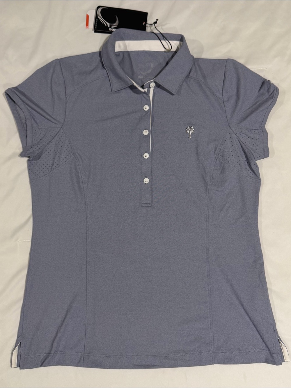 NWT Zero Restriction Women’s Gray Holly Sleeveless Golf Shirt Top Pickleball NEW - Picture 2 of 16